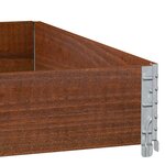 vidaXL Jardinière marron 100x100 cm bois massif de pin