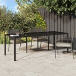 vidaXL Table de jardin Marron 250x100x75 cm Poly Rattan