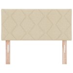 Tête de lit vidaXL Design Blocs Diamants Crème 90 cm Tissu
