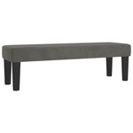 vidaXL Sommier à lattes de lit et matelas Gris foncé 140x190cm Velours