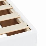 vidaXL Cadre de lit Blanc 140x200 cm Similicuir
