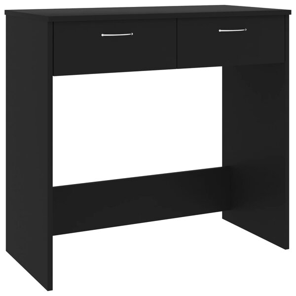 Bureau table poste de travail meuble d'ordinateur informatique étude 80 x 40 x 75 cm Aggloméré noir 02_0023921