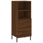 vidaXL Buffet Chêne marron 34 5x34x90 cm Bois d'ingénierie