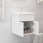 vidaXL Armoire d'évier Blanc 41x38 5x46 cm Bois d’ingénierie