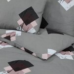 vidaXL Ensemble de housse de couette Gris 200x220 cm Coton