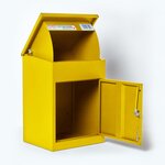 Boîte à colis moyenne 1 porte Jaune à accès frontal Acier galvanisé SMART PARCEL BOX®