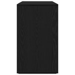vidaXL Buffet en chêne noir Chêne noir Placage en bois 135 x 41 x 75 cm