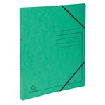 Classeur 2 Anneaux 15mm Carte Lustrée Imprimée - A4 - Vert - X 10 - Exacompta