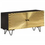 vidaXL Meuble TV 90x30x45 cm Bois de manguier massif