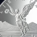 Pièce de monnaie en Argent 1000 Satoshi g 31.1 (1 oz) Millésime 2025 United Crypto States LIBERTAD