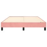 vidaXL Cadre de lit sans matelas rose 140x190 cm velours
