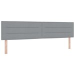 Têtière vidaXL Design Lignes Gris clair 200 cm Tissu