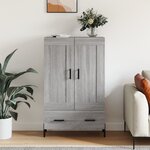 vidaXL Buffet haut sonoma gris 69 5x31x115 cm bois d'ingénierie