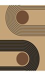 Tapis de salon SEVENTIES 80 x 150 cm - Beige