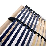 vidaXL Sommiers à lattes sans matelas 2 Pièces avec 42 lattes 70x200 cm