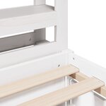 vidaXL Cadre de lit sans matelas blanc 160x200 cm bois de pin massif