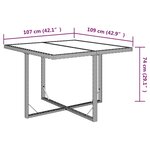 vidaXL Ensemble à dîner de jardin avec coussins 5 Pièces poly rotin noir
