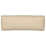 vidaXL Coussin Pallet pour banc Beige 120x40x8 cm Tissu Oxford