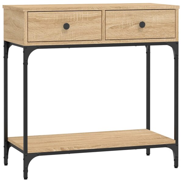vidaXL Table console chêne sonoma 75x34 5x75 cm bois d'ingénierie