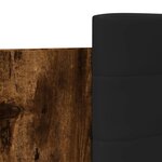 vidaXL Cadre de lit sans matelas chêne fumé 75x190 cm