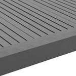 vidaXL Cornière de terrasse 5 Pièces WPC 170 cm Gris