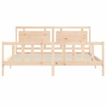 vidaXL Cadre de lit sans matelas 200x200 cm bois massif de pin