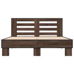 vidaXL Cadre de lit sans matelas chêne marron 140x190 cm