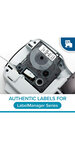 DYMO LabelManager cassette ruban D1 12mm x 7m Bleu/Transparent (compatible avec les LabelManager et les LabelWriter Duo)