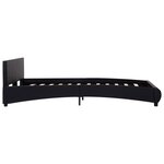 vidaXL Cadre de lit avec LED sans matelas noir 120x200 cm
