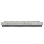 vidaXL Cadre de lit sans matelas gris béton 90x190 cm