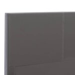 vidaXL Cadre de lit Gris Similicuir 180x200 cm