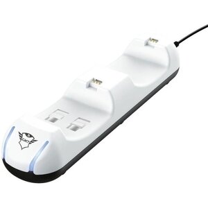 Station de charge Duo pour Manettes - TRUST - GXT251 - Blanc - PS5