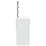 vidaXL Coiffeuse avec LED blanc 100x40x130 cm