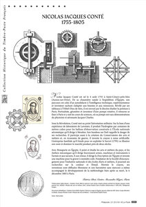Document philatélique - Nicolas Jacques-Conté (1755-1805)
