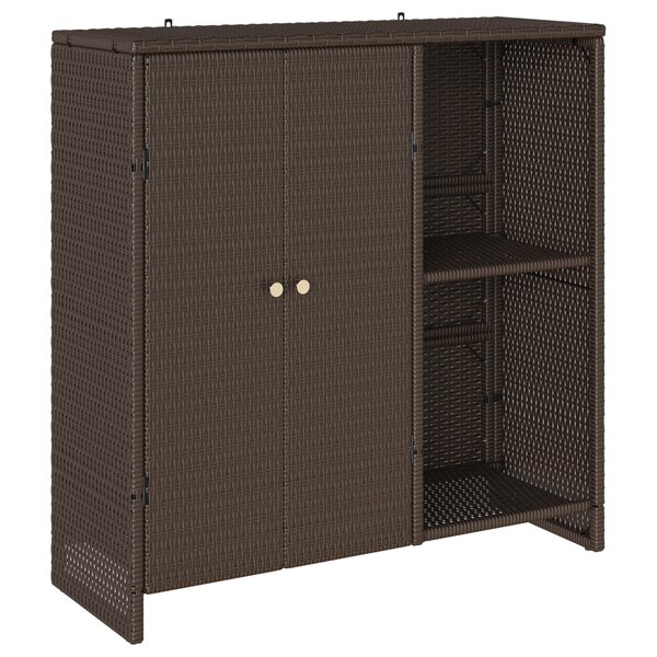 Armoire de rangement vidaXL Marron 100x36x102 cm Rattan