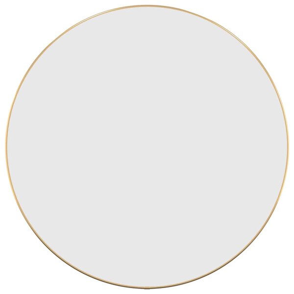 vidaXL Miroir mural Doré Ø 60 cm Rond