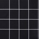 vidaXL Coussins de banc de jardin lot de 2 motif à carreaux noir