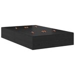 vidaXL Cadre de lit chêne noir 120x200 cm