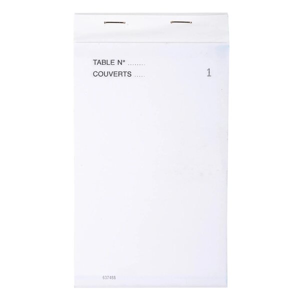 Bloc Maître D'hôtel 50 Feuillets Autocopiants Numérotés En Tripli - Format 9 5x17 Cm - X 50 - Exacompta