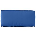 vidaXL Set de coussins de palette 2 pièces bleu royal en tissu Oxford