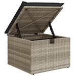 Ensemble de Canapé de Jardin vidaXL 6 Pièces avec Coussins Gris Clair Rotin Poly