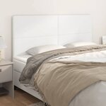 vidaXL Têtes de lit 4 Pièces Blanc 90x5x78/88 cm Similicuir