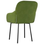 vidaXL Chaises à manger lot de 2 Vert clair Velours