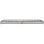vidaXL Cadre de lit sans matelas sonoma gris 90x190 cm