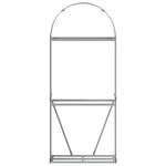 vidaXL Porte-bûches anthracite 80x45x190 cm acier galvanisé