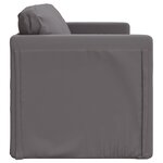 vidaXL Canapé-lit 2 en 1 gris 112x174x55 cm similicuir