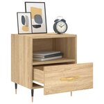 vidaXL Tables de chevet 2 Pièces chêne sonoma 40x35x47 5 cm