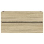 vidaXL Ensemble de meubles de bain 2Pièces céramique et bois d'ingénierie