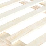 vidaXL Cadre de lit avec tête de lit 200x200 cm Bois de pin massif