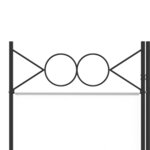 vidaXL Cloison de séparation 5 panneaux Blanc 200x200 cm Tissu